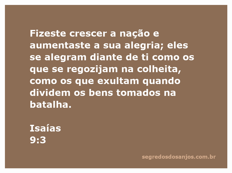 Imagem representando a alegria e celebração da nação, inspirada em Isaías 9:3.
