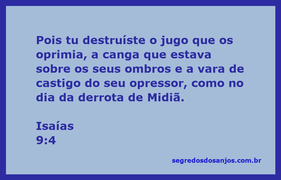 Imagem representativa da libertação e vitória sobre opressão, inspirada em Isaías 9:4.