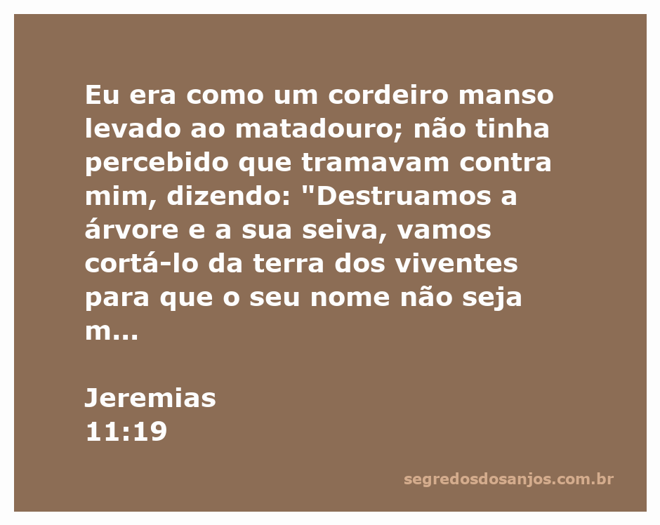 Imagem de um cordeiro manso simbolizando a inocência e o sacrifício, com uma árvore ao fundo representando a vida e a destruição.