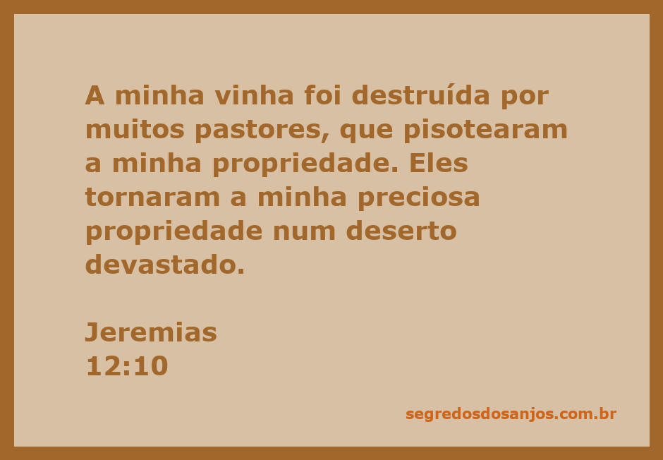 Imagem representativa da destruição de uma vinha, simbolizando a devastação causada por pastores irresponsáveis.