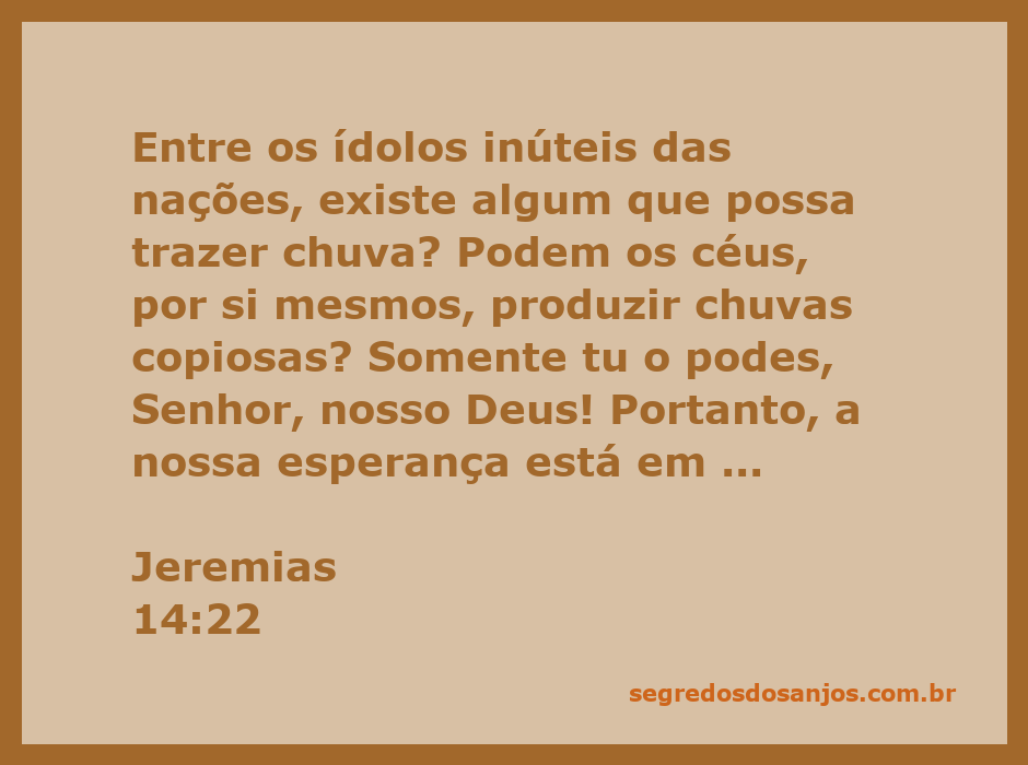 Imagem que ilustra o versículo de Jeremias 14:22, destacando a soberania de Deus sobre a criação e a necessidade de confiar Nele para as bênçãos como a chuva.