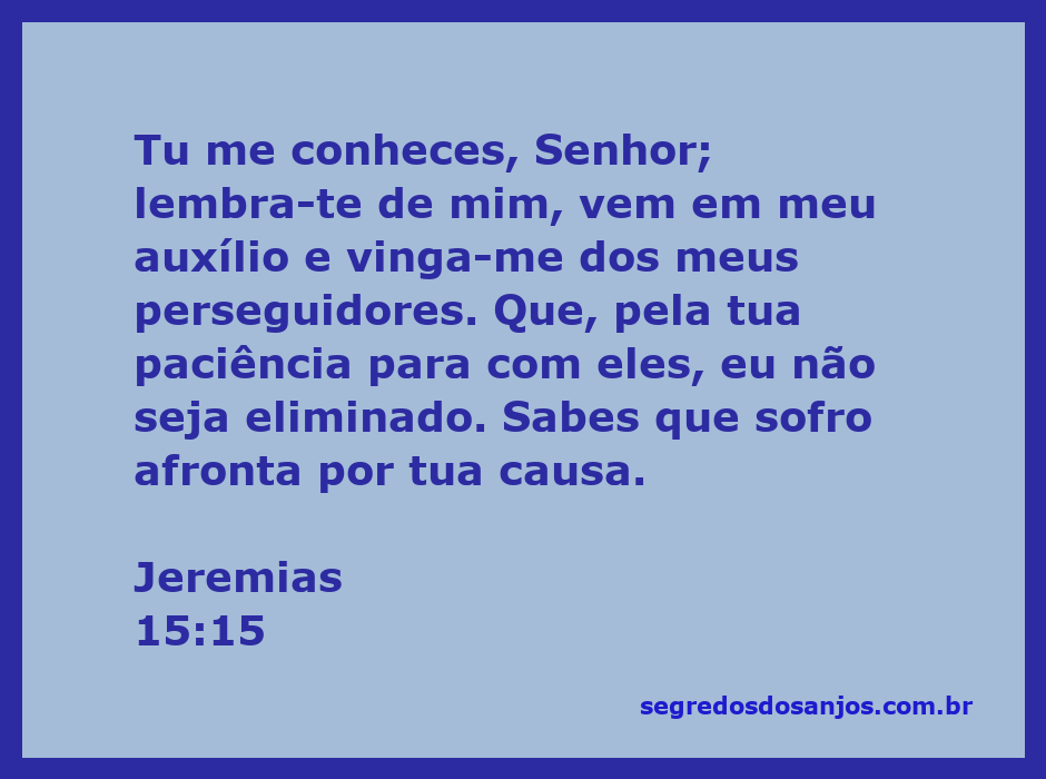 Uma ilustração de Jeremias orando ao Senhor, pedindo ajuda e proteção contra seus inimigos.