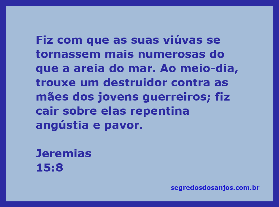 Ilustração representando a angústia e a dor das viúvas mencionadas em Jeremias 15:8, simbolizando a devastação e o sofrimento.