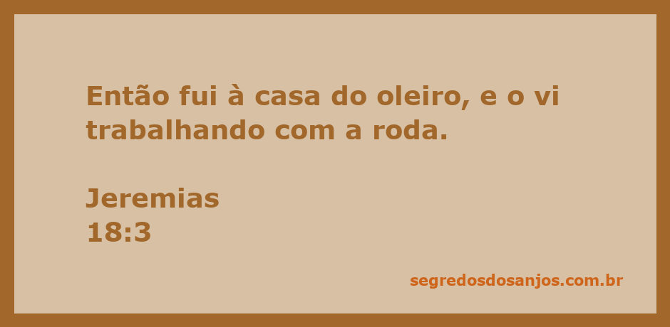 Oleiro trabalhando na roda, representando a passagem de Jeremias 18:3.