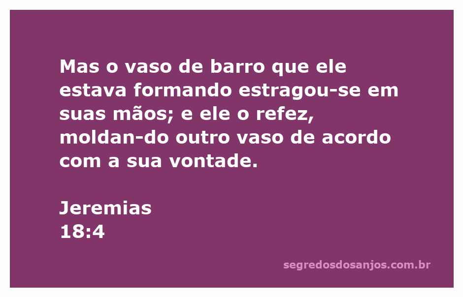 Imagem de um oleiro moldando um vaso de barro, simbolizando a refação e a transformação.