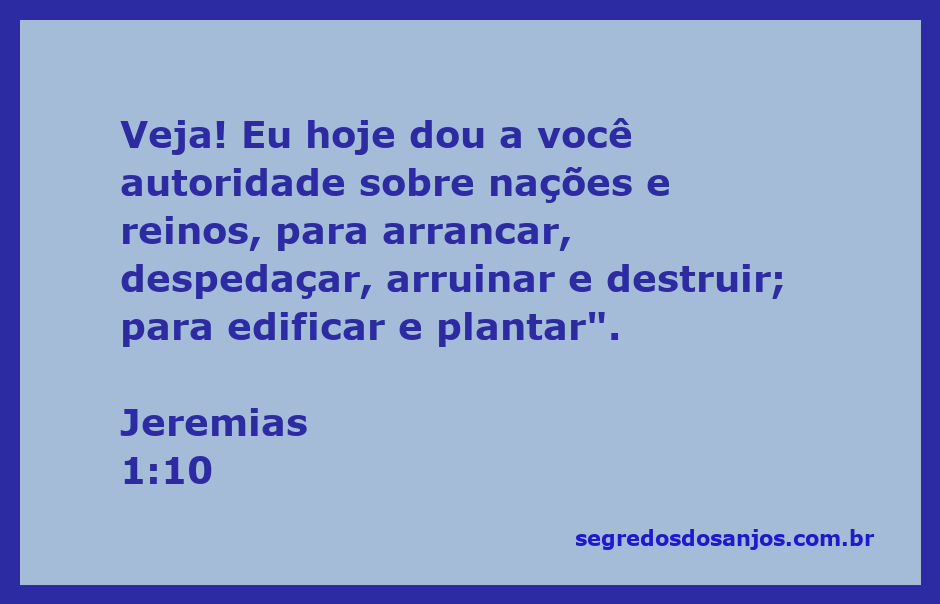Imagem ilustrativa do versículo Jeremias 1:10, representando autoridade sobre nações e reinos.