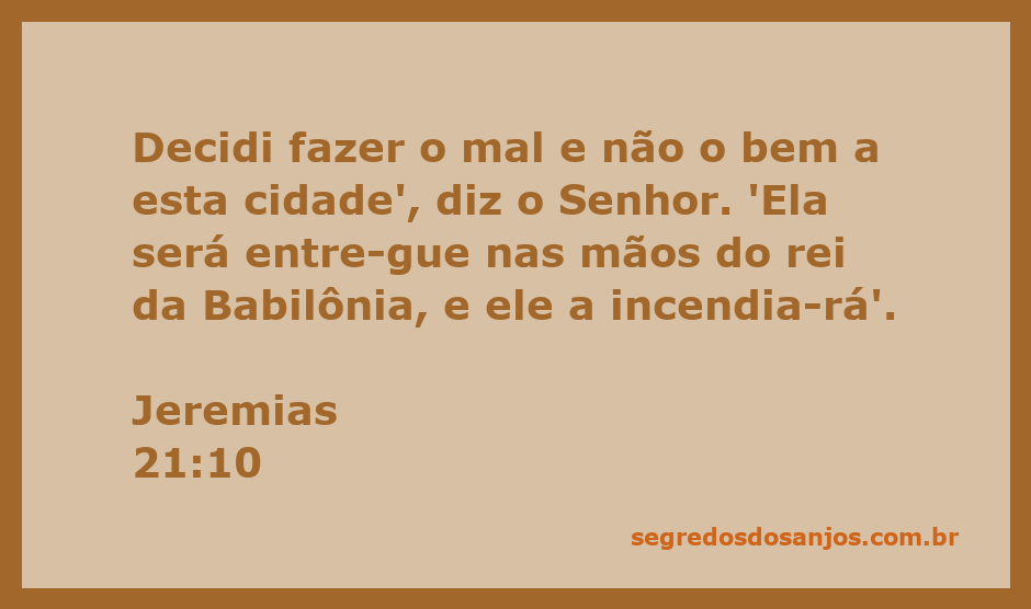 Ilustração da profecia de Jeremias sobre a destruição de Jerusalém pela Babilônia.