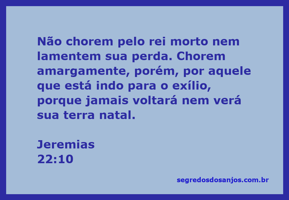 Imagem evocativa de lamento e exílio inspirada em Jeremias 22:10