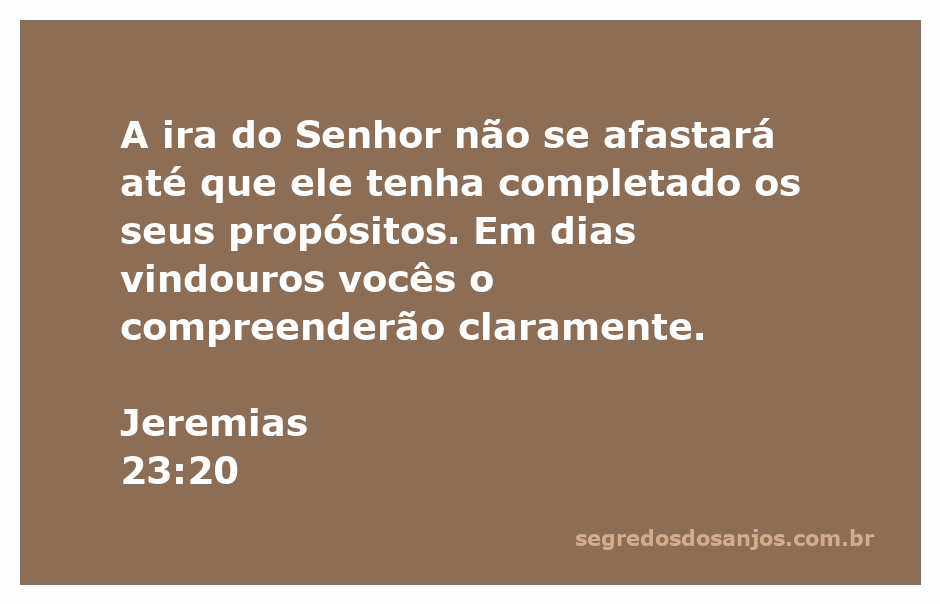 Imagem representativa da passagem Jeremias 23:20, destacando a ira do Senhor e seus propósitos.