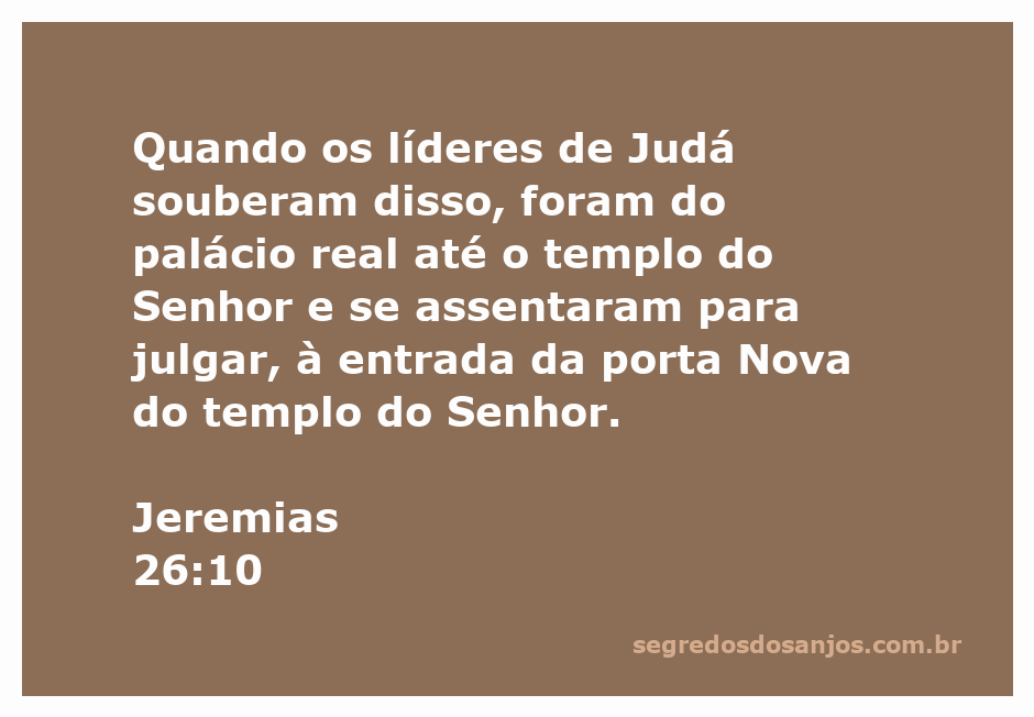 Líderes de Judá se reunindo na entrada da porta Nova do templo do Senhor para deliberar sobre uma questão importante.