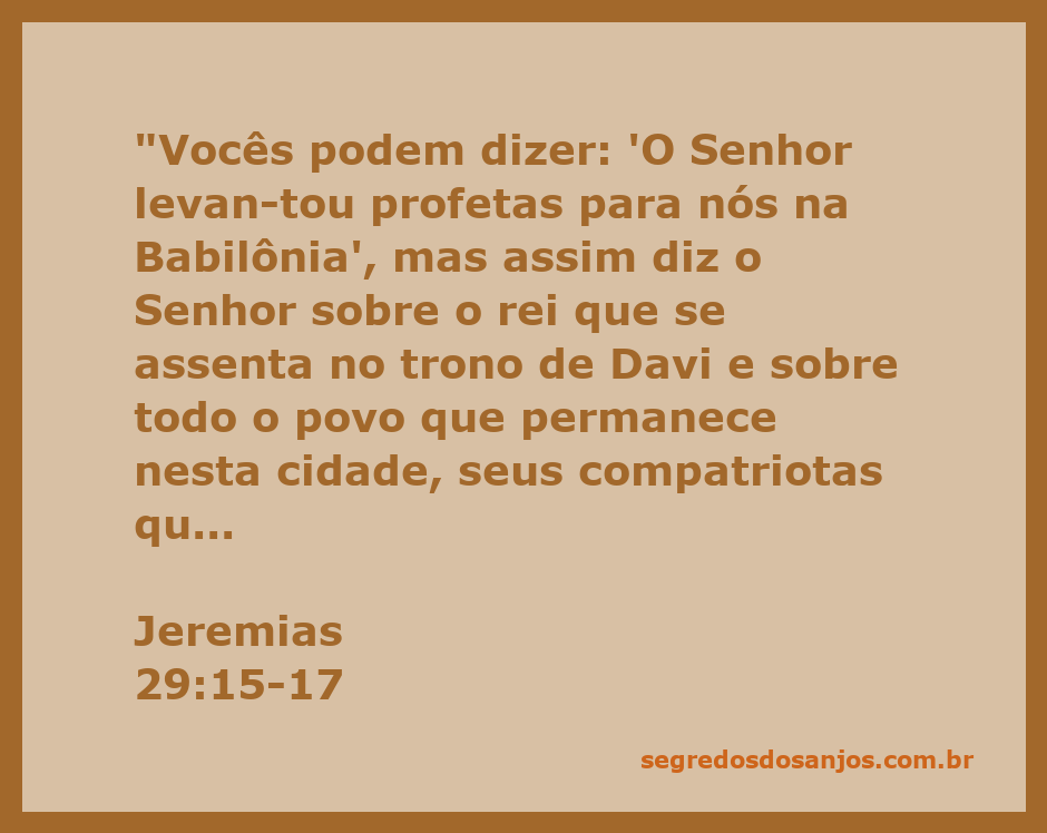 Ilustração de Jeremias 29:15-17, representando o julgamento de Deus sobre Jerusalém e seus habitantes.