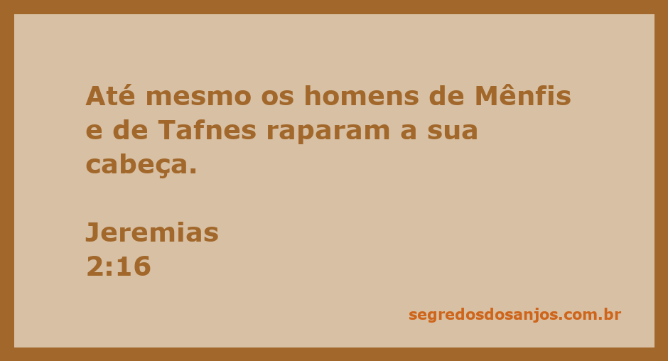 Imagem representativa de homens de Mênfis e Tafnes, simbolizando a passagem de Jeremias 2:16.