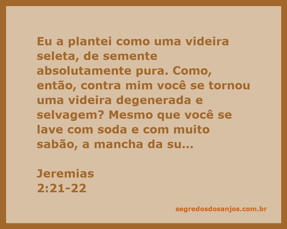 Imagem de uma videira degenerada representando Jeremias 2:21-22, simbolizando a pureza e a corrupção espiritual.