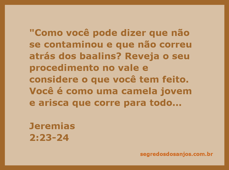 Ilustração de uma jumenta selvagem no deserto, simbolizando a busca desenfreada e a contaminação espiritual mencionadas em Jeremias 2:23-24.
