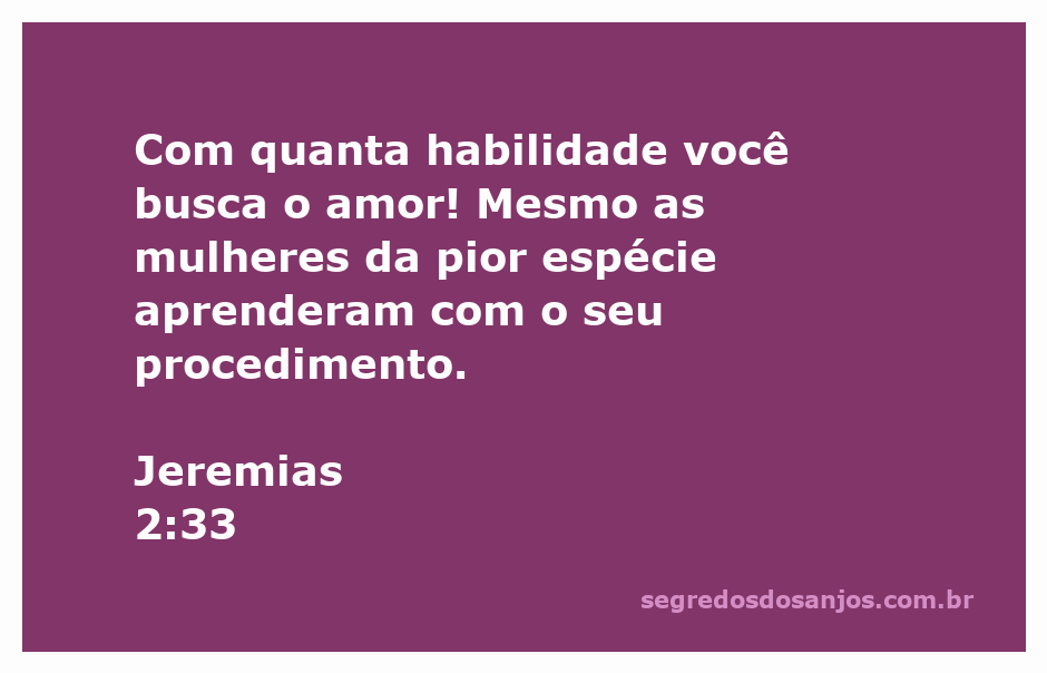 Imagem representativa da busca pelo amor, inspirada em Jeremias 2:33.
