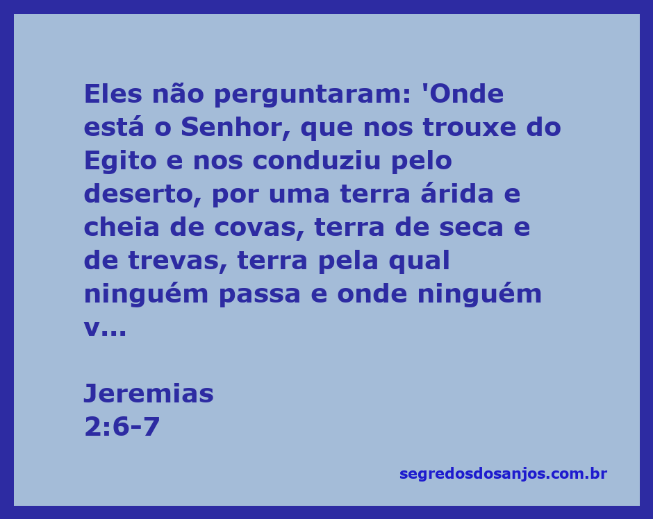 Imagem representativa da reflexão sobre Jeremias 2:6-7, mostrando uma terra árida e uma terra fértil.