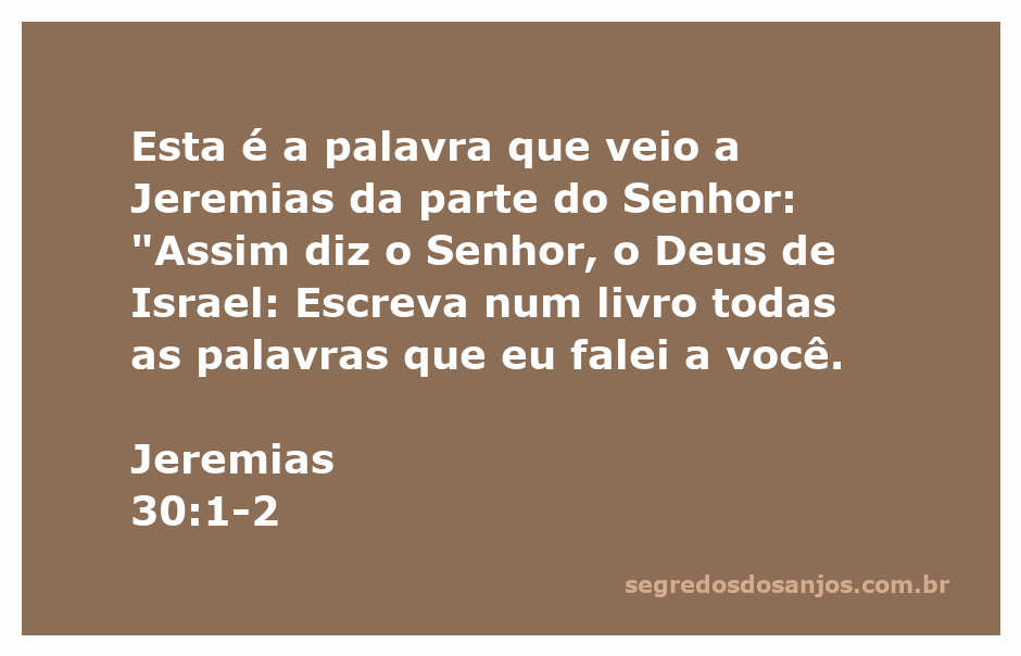 Imagem representativa de Jeremias escrevendo as palavras de Deus