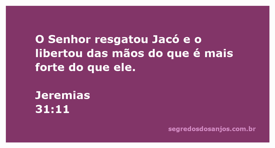Imagem representativa da libertação de Jacó, simbolizando o resgate e a proteção divina.