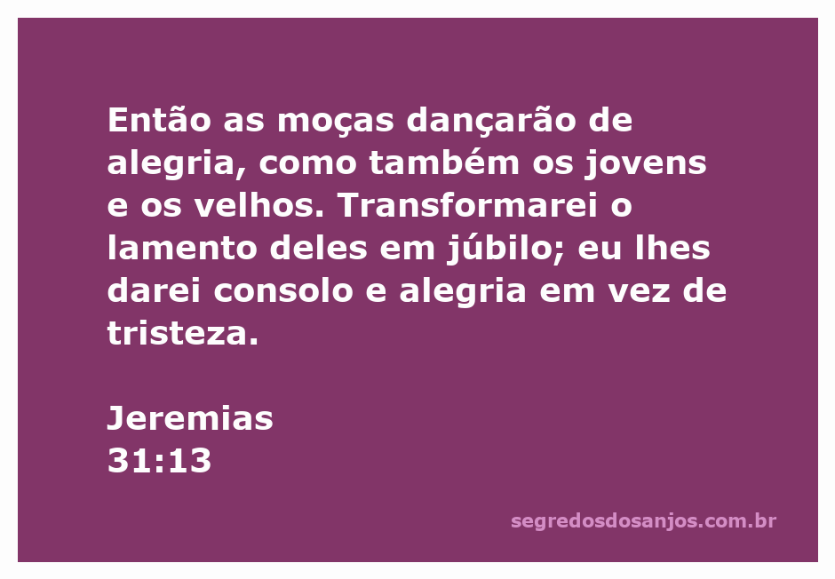 Imagem de moças e jovens dançando de alegria, simbolizando a transformação do lamento em júbilo conforme Jeremias 31:13.