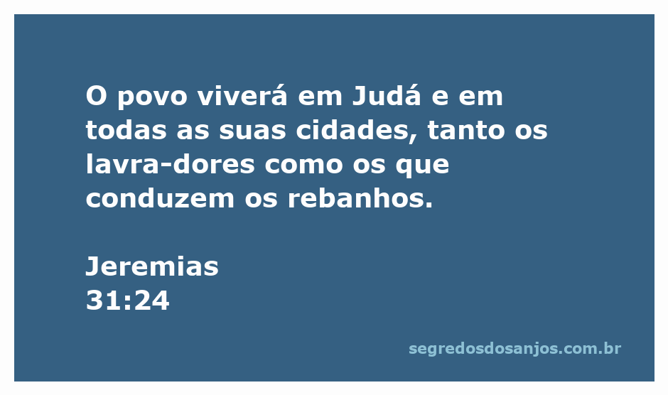 Ilustração do povo de Judá vivendo em harmonia, incluindo lavradores e pastores.