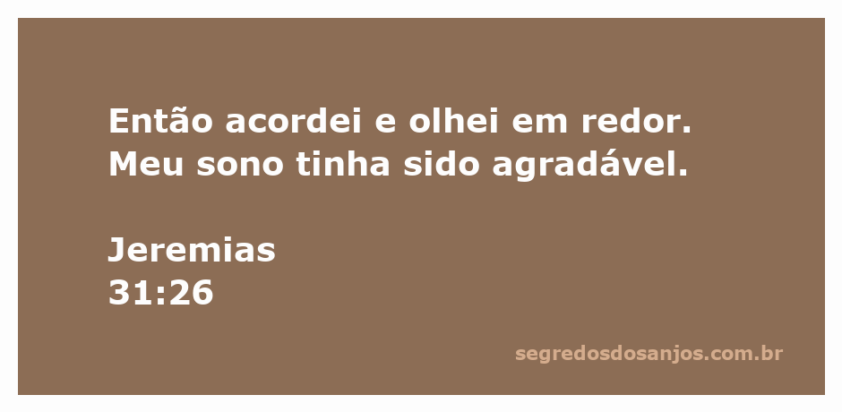 Imagem de uma pessoa acordando tranquilamente em um ambiente sereno, simbolizando a paz do sono mencionado em Jeremias 31:26.