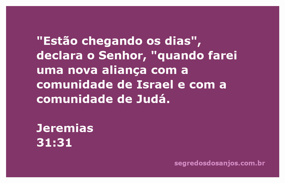 Imagem representativa da nova aliança de Deus com Israel e Judá conforme Jeremias 31:31.