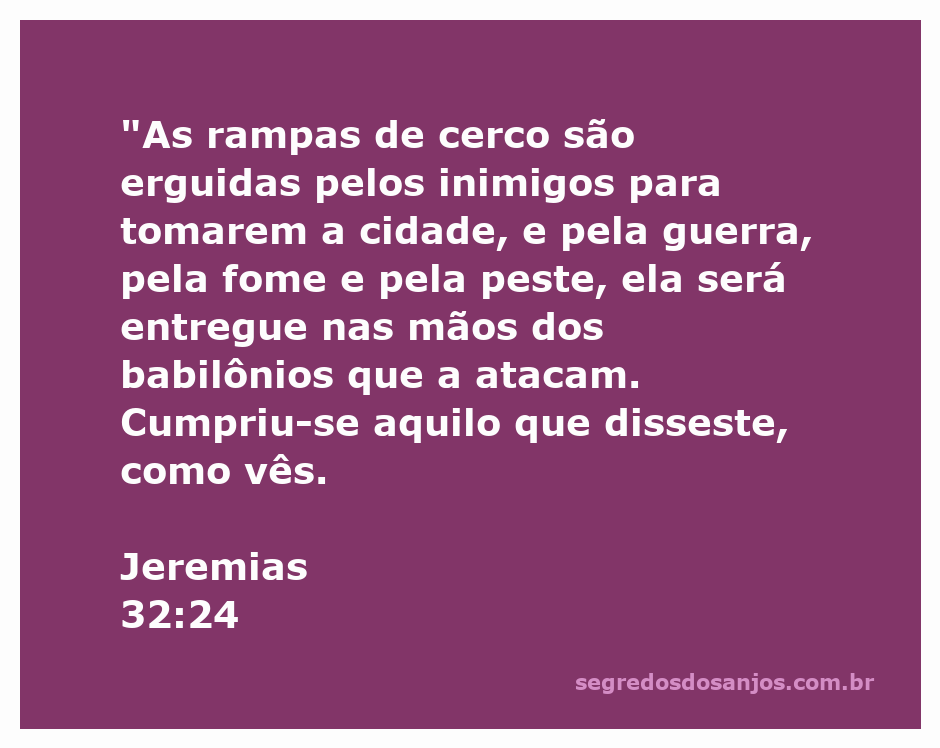 Ilustração das rampas de cerco sendo erguidas durante a conquista de uma cidade, simbolizando a palavra de Deus em Jeremias 32:24.