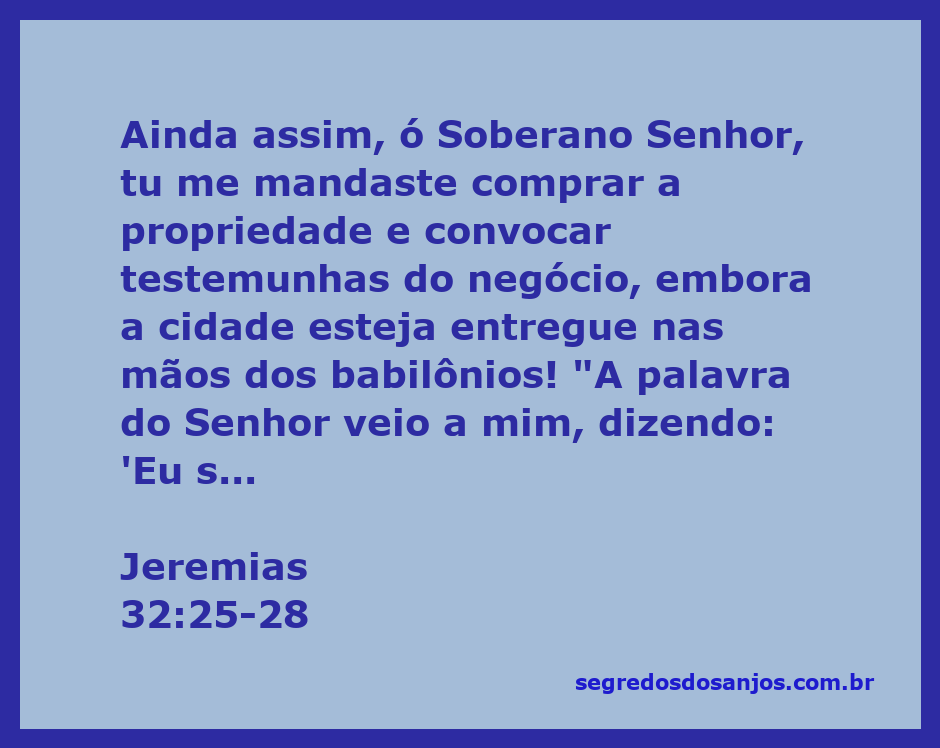 Imagem representativa do versículo Jeremias 32:25-28, mostrando um profeta em oração enquanto reflete sobre a entrega da cidade aos babilônios.