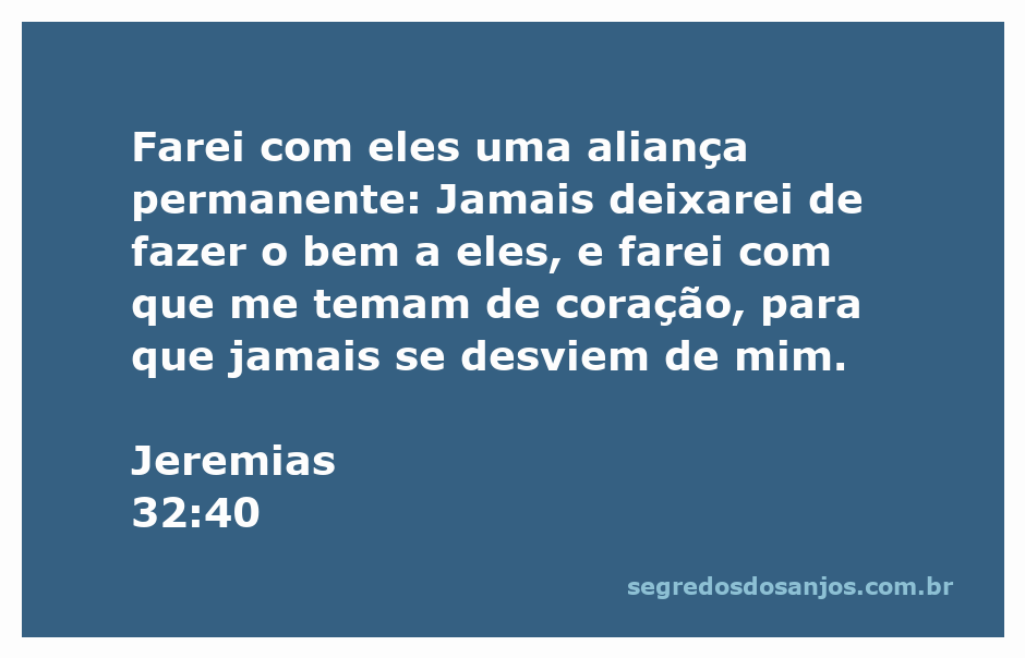 Imagem representativa da aliança permanente de Deus com Seu povo, inspirada em Jeremias 32:40.