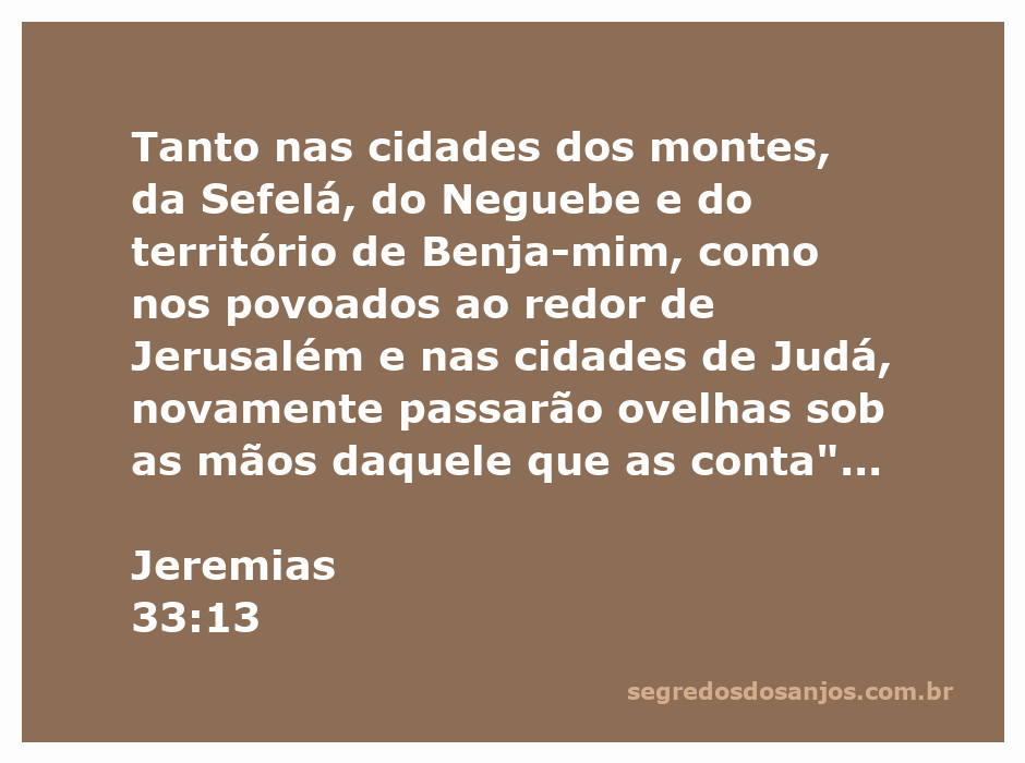 Ilustração de ovelhas pastando em um campo na região de Jerusalém, representando a passagem de Jeremias 33:13.