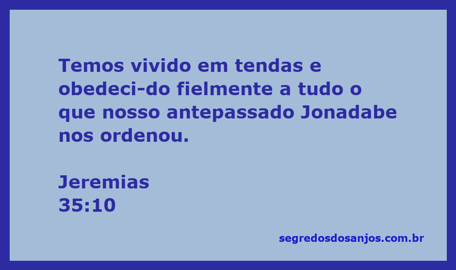 Ilustração de uma família vivendo em tendas, representando a obediência a tradições ancestrais, inspirada em Jeremias 35:10.