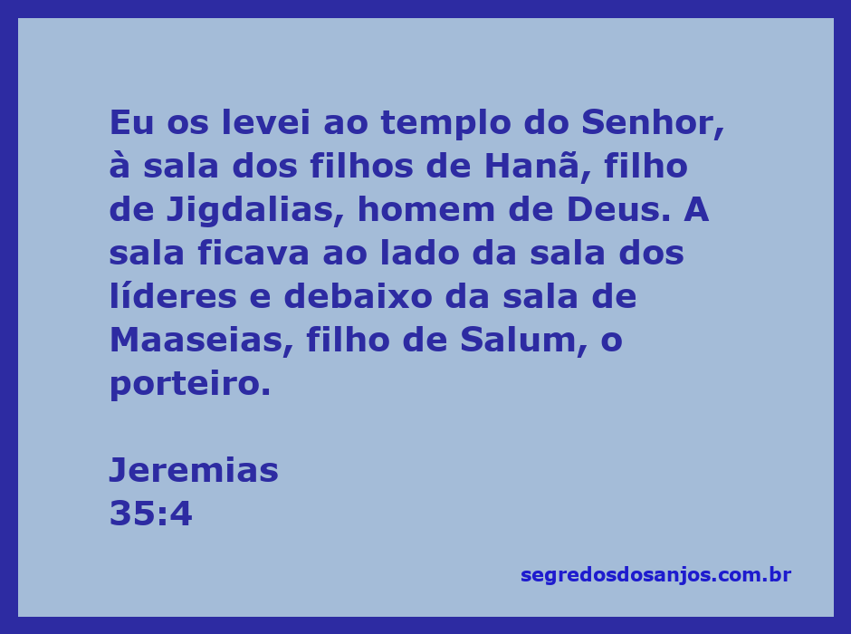 Imagem que representa a sala dos filhos de Hanã no templo do Senhor, conforme descrito em Jeremias 35:4.