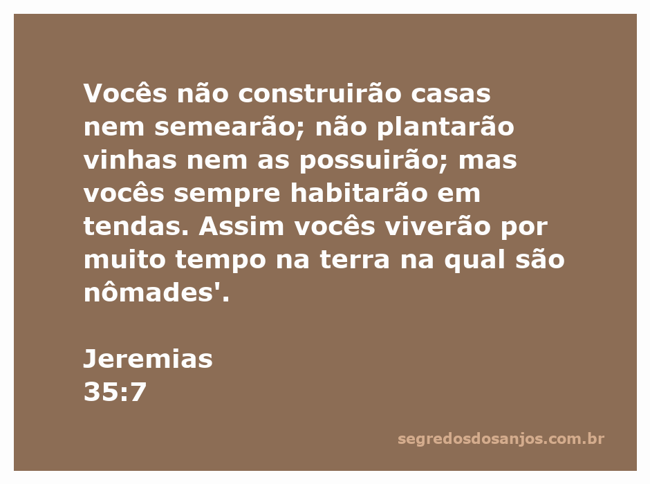 Imagem de nômades vivendo em tendas, ilustrando a passagem de Jeremias 35:7 sobre a vida nômade e a abstinência de posses permanentes.