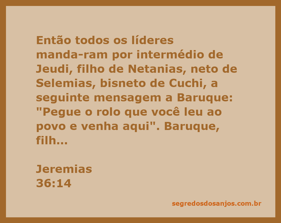 Baruque apresentando o rolo de Jeremias aos líderes de Judá.