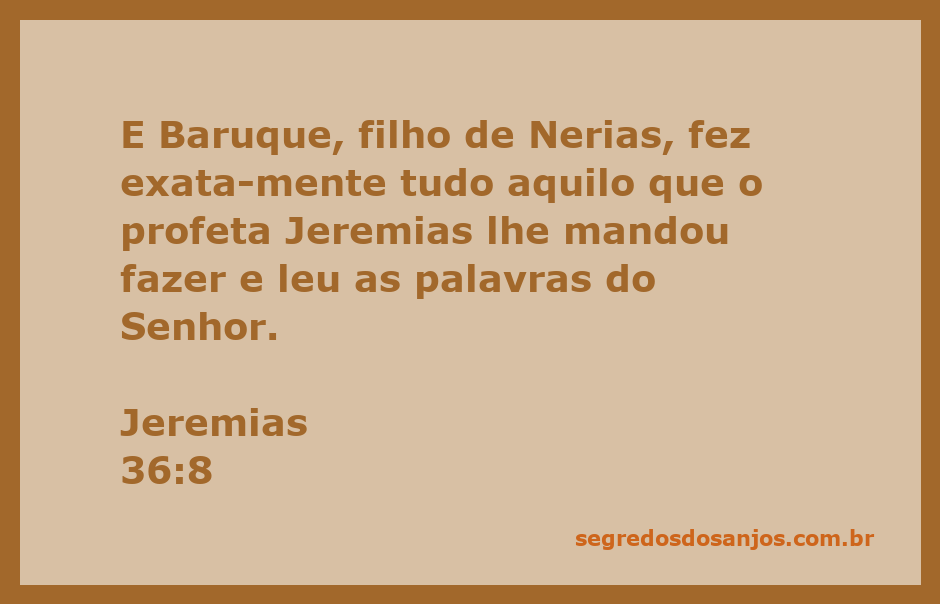 Baruque lendo as palavras do Senhor conforme instruído pelo profeta Jeremias.