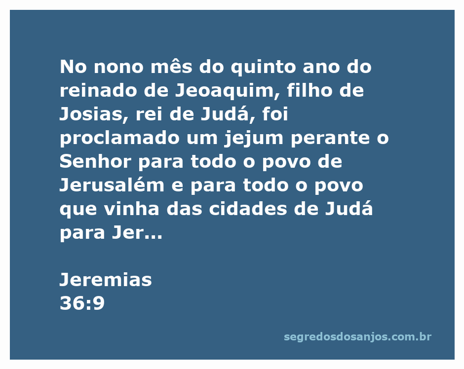 Ilustração do jejum proclamado em Jerusalém durante o reinado de Jeoaquim, conforme descrito em Jeremias 36:9.