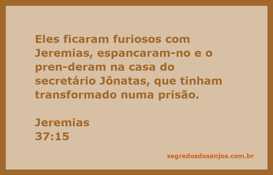 Ilustração de Jeremias sendo preso e espancado, representando a perseguição aos profetas.