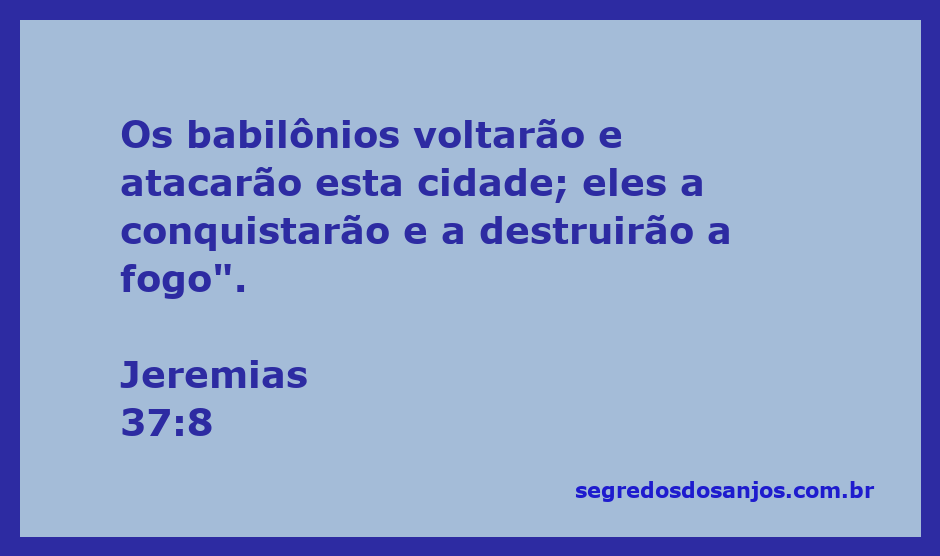 Representação artística da profecia de Jeremias sobre a destruição de Jerusalém pelos babilônios