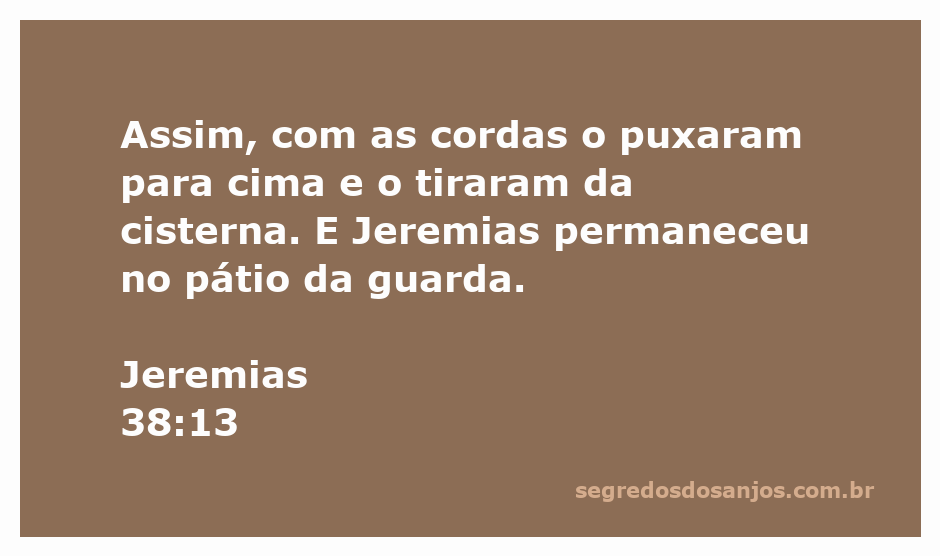 Ilustração de Jeremias sendo resgatado de uma cisterna por cordas, simbolizando esperança e libertação.