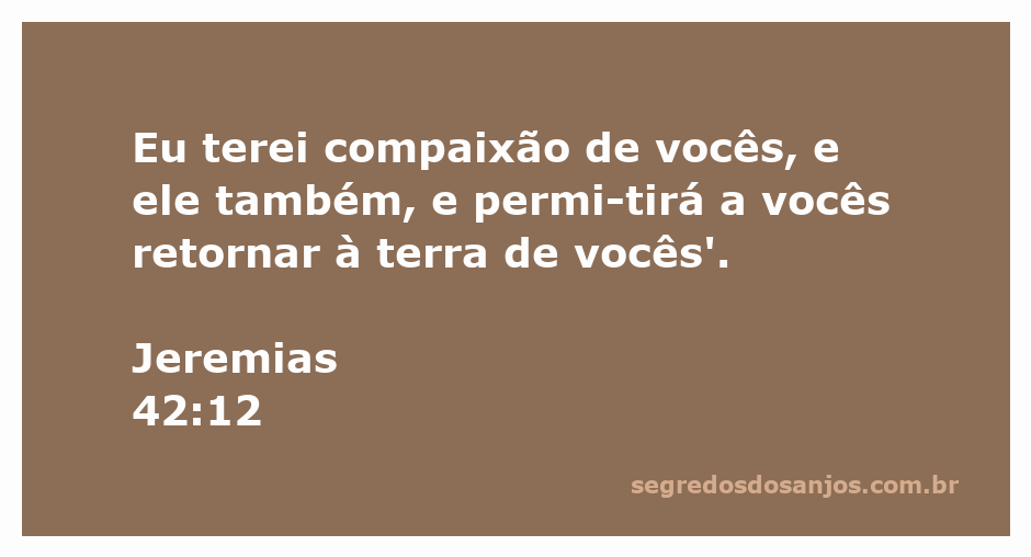 Imagem representativa da compaixão divina conforme Jeremias 42:12, mostrando a promessa de retorno à terra.