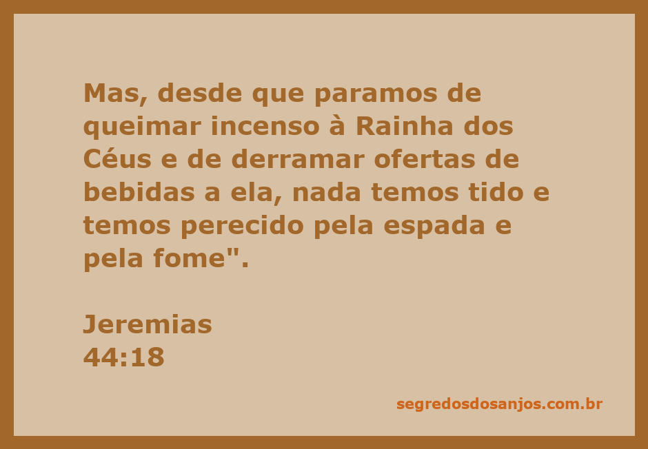 Imagem que representa o lamento do povo de Israel em Jeremias 44:18, refletindo sobre a adoração à Rainha dos Céus.