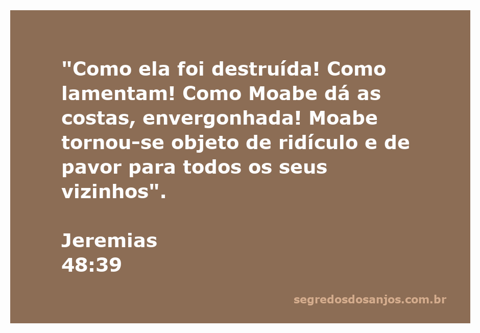 Representação artística da tristeza e destruição de Moabe conforme descrito em Jeremias 48:39.