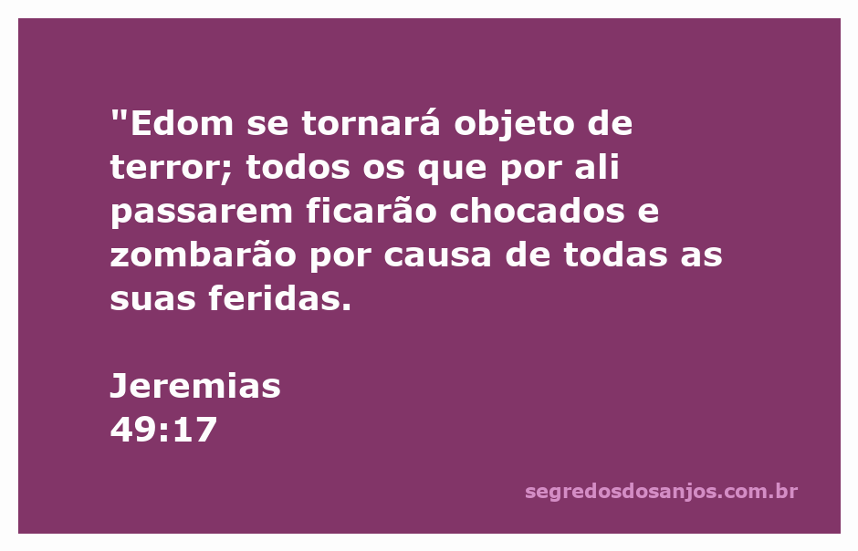 Imagem que representa a desolação de Edom como descrito em Jeremias 49:17.