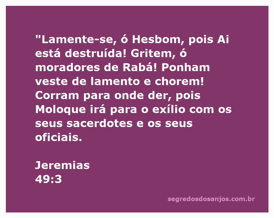 Imagem representativa da lamentação dos moradores de Hesbom e Rabá em resposta à destruição de Ai, com simbolismo religioso e cultural.