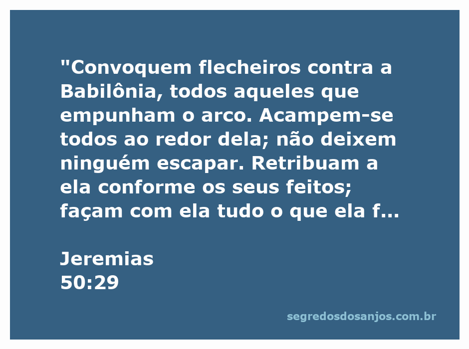 Imagem representando a convocação de flecheiros contra a Babilônia, simbolizando a batalha espiritual e a justiça divina conforme Jeremias 50:29.