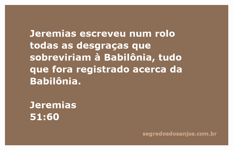 Imagem representativa do rolo de Jeremias contendo as profecias sobre a Babilônia.