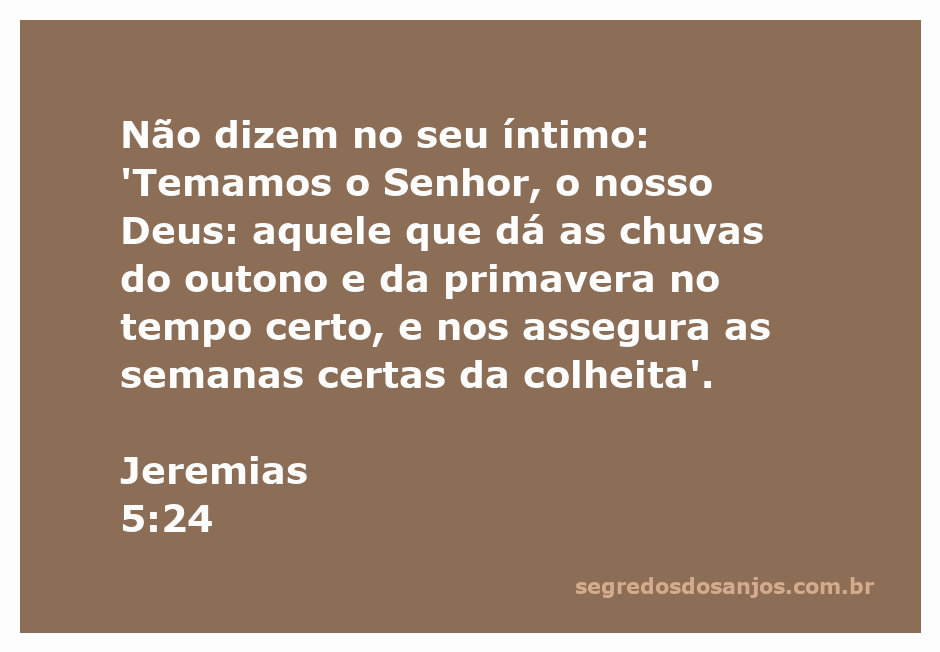 Ilustração que representa a passagem de Jeremias 5:24 sobre a importância de temer ao Senhor e reconhecer Suas bênçãos na colheita.