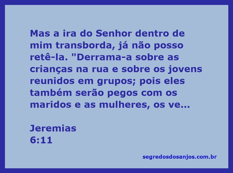 Ilustração da ira do Senhor representada em uma cena urbana, com crianças e jovens reunidos em grupos.