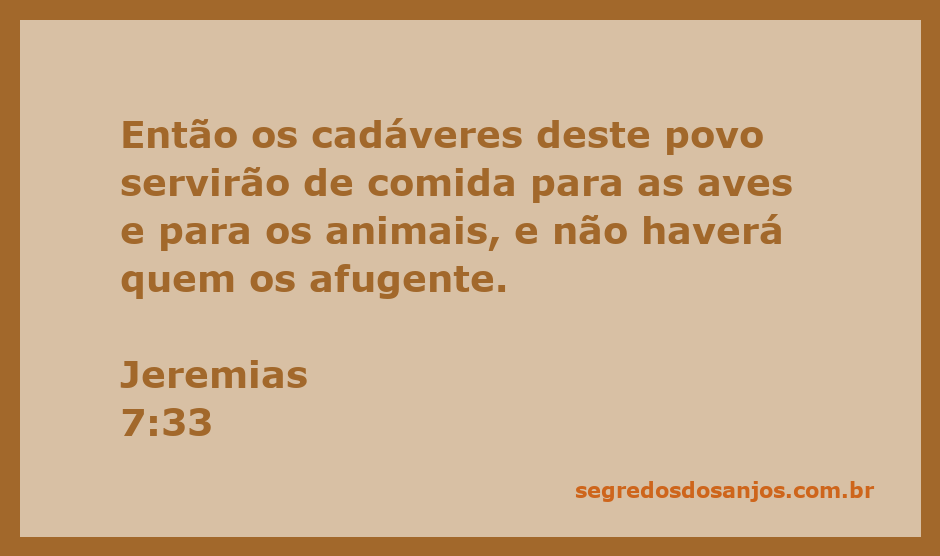 Imagem de aves e animais sobre um campo, simbolizando a passagem de Jeremias 7:33 sobre os cadáveres do povo.