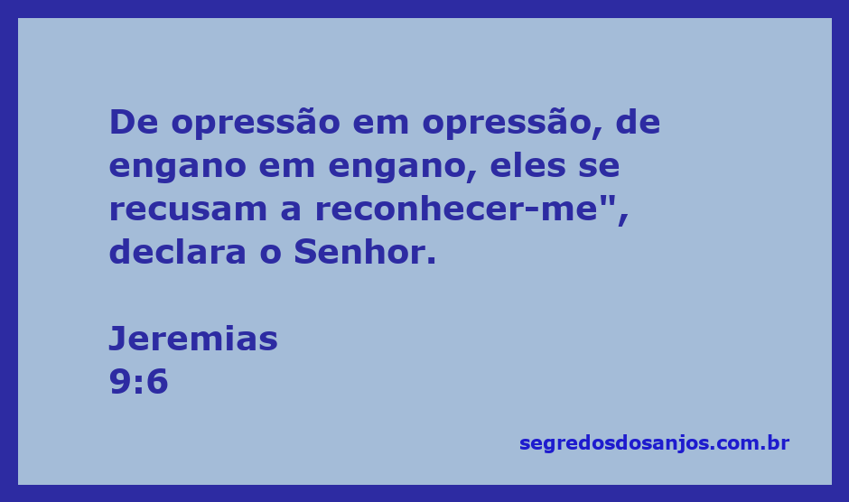 Imagem representativa de Jeremias 9:6, destacando a opressão e o engano